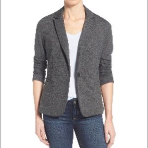 Olivia Moon heather gray blazer